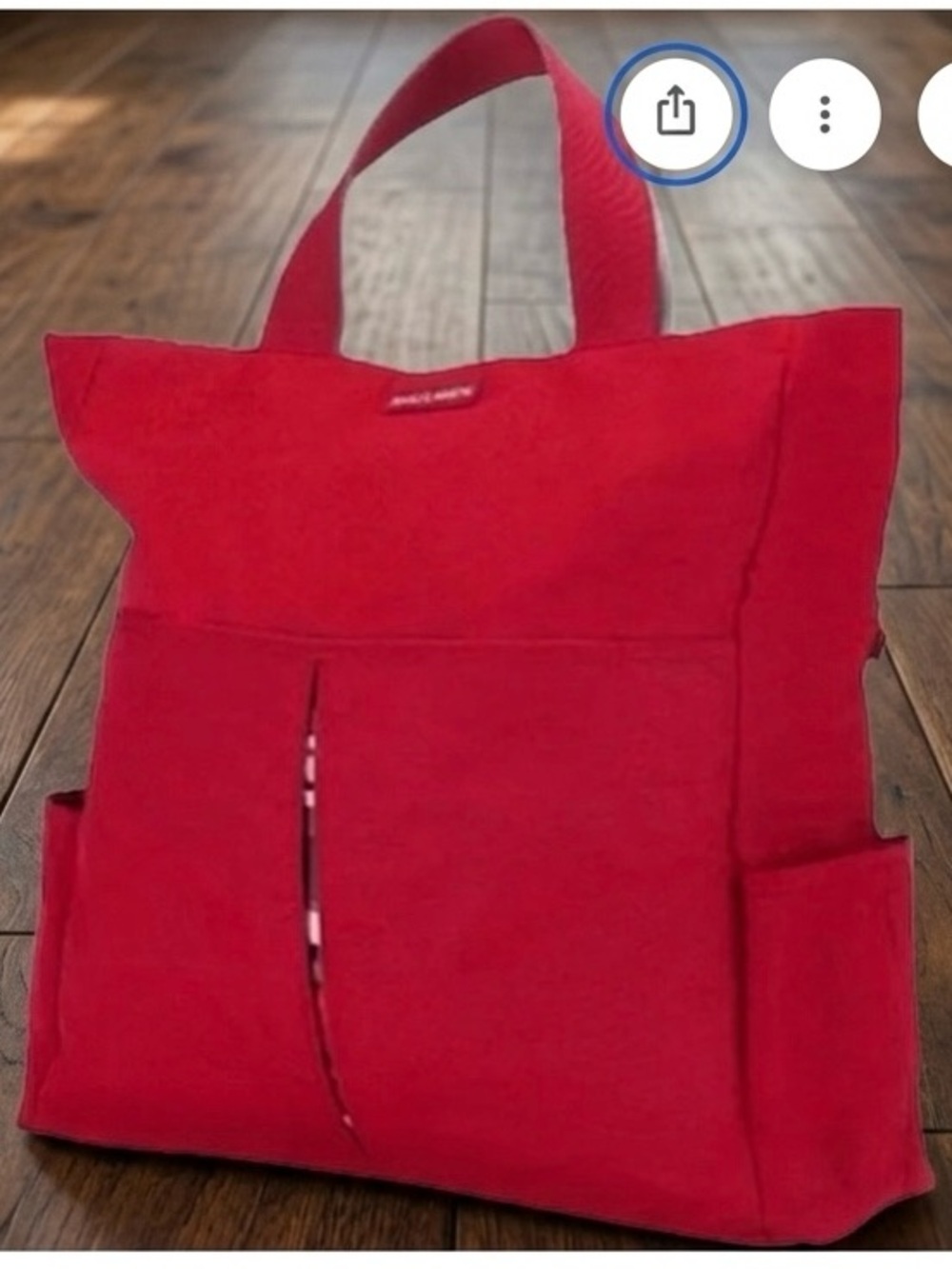 NWT Maclaren Field Bag Diaper Bag - Scarlet Red Stripe
